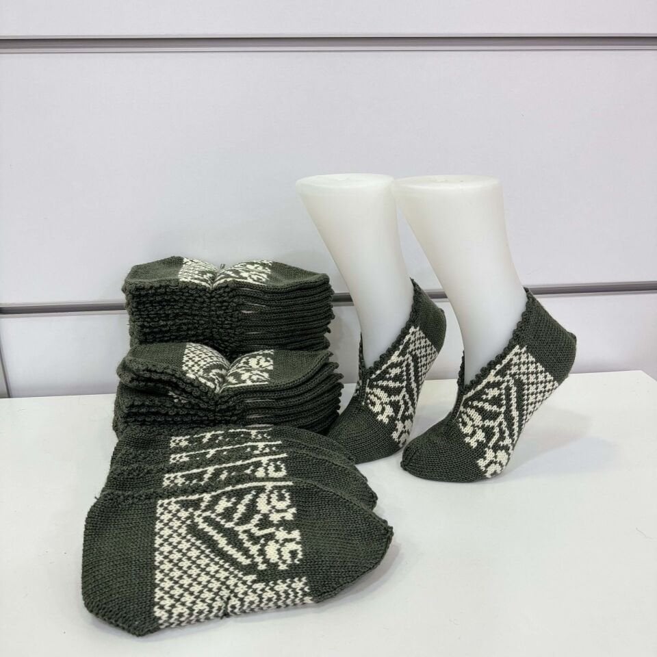 Desenli Akrilik Patik