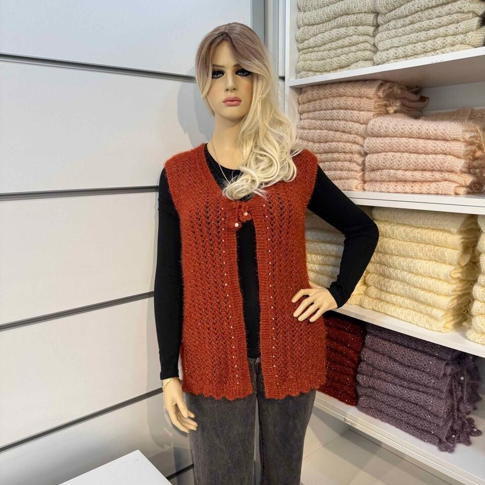 Simli Bağlı Hafif Model Yelek