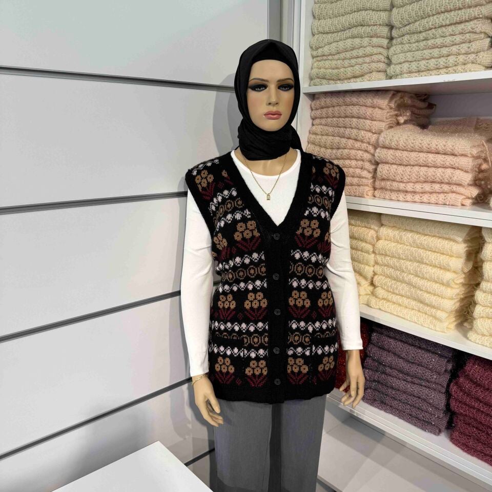 Alize Angora Desenli Yelek
