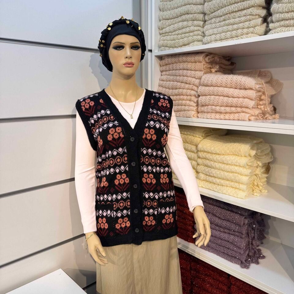 Alize Angora Desenli Yelek